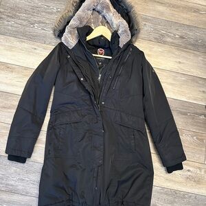 1 Madison Black Parka coat